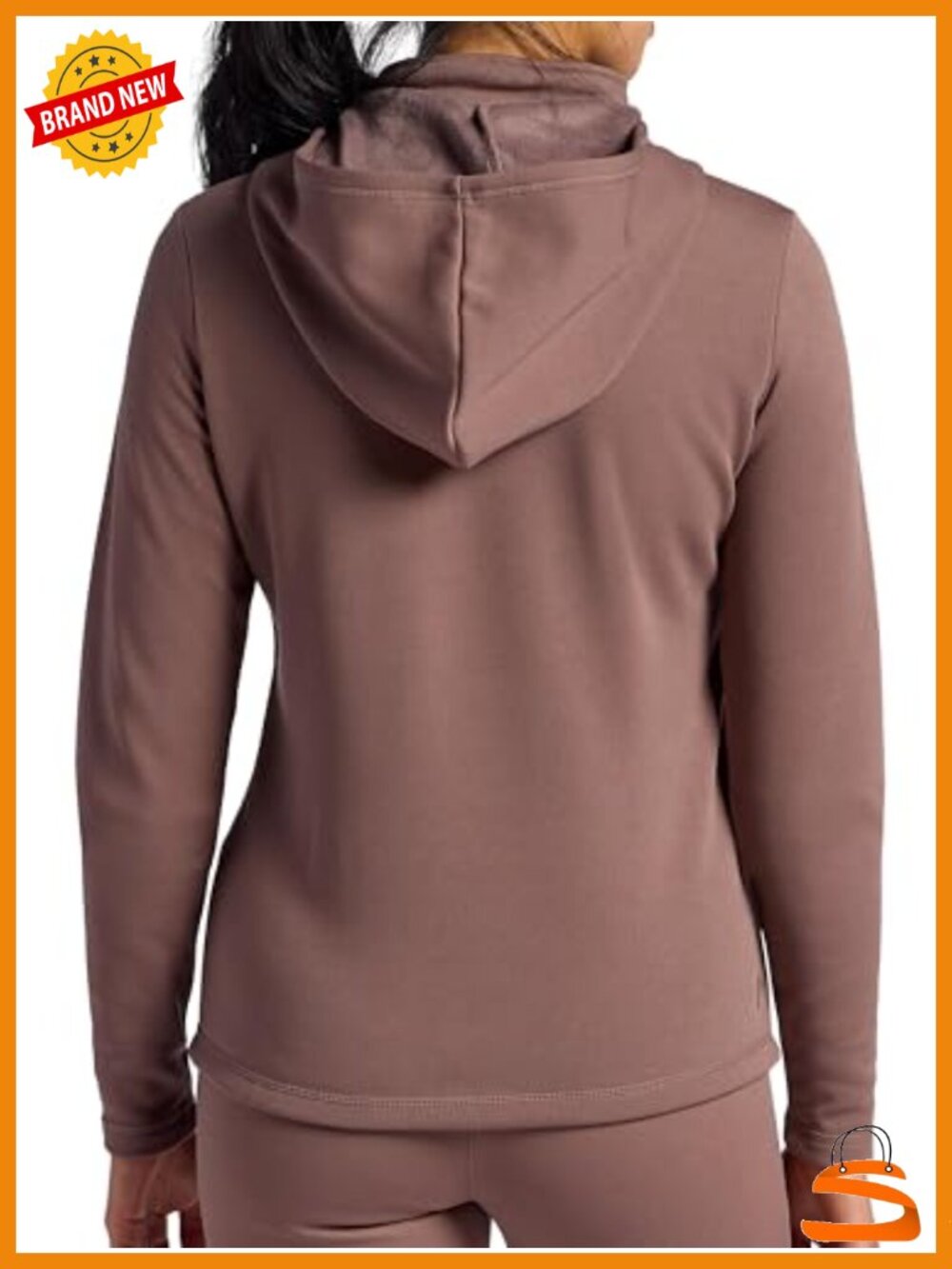 Rally Fleece Zip-up Slim Fit Heavyweight Faux Fleece Hooded Women's Jacket - Picture 4 of 5